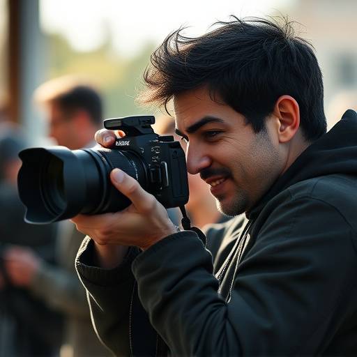 Fotograaf in actie