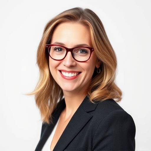 Professionele foto van Sanne Bakker, gespecialiseerd in bedrijfsfotografie.