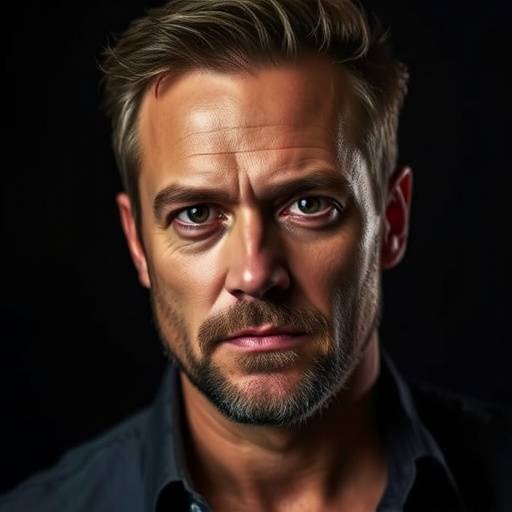 Professionele portretfoto van een acteur